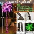 thumbnail image 4 of ZXNYH 5FT LED Lighted Palm Tree with Coconuts Outdoor Artificial Palm Tree Prelit Christmas Tree Tropical Palm Tree Lights for Home Patio Pool Hawaiian Luau Jungle Party Tiki Bar Indoor Decoration, 4 of 6