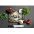 thumbnail image 3 of Dancing Skeletons Spooky Halloween Glass Cutting Board Large 12 in x 15 in, 3 of 5