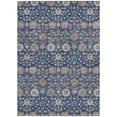 thumbnail image 5 of HomeRoots 605436 10 x 14 ft. Navy Blue, Brown & Beige Floral Washable Indoor & Outdoor Rectangle Area Rug, 5 of 5