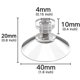 thumbnail image 2 of Diyexpert 8 X Ventosa 40 Mm Con Rosca M4x10mm Incl. Tuercas Moleteadas Transparentes - Fabricadas en Alemania, 2 of 5