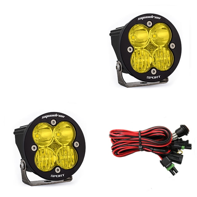 Baja Design Driving/Fog Light 587813 Driving/Fog Light; Squadron-R Sport; LED Bulb; 4 Cree LED; 3.5 Inch Round; 52 Watt Bulbs Amp Draw 4 AMP; Driving/Combo Beam; 6300 Lumens