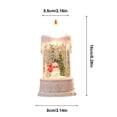 thumbnail image 5 of JLFNYA Christmas Decorations Clearance！Christmas Water-filled Luminous Candle Light Night Light Wind Lamp Ornaments Santa Claus Small Gift Christmas Tree Decoration, 5 of 5