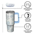 thumbnail image 3 of Xmas Holiday 30oz Snowman Stainless Steel Coffee Cup, Christmas Insulated Travel Tumbler with Handle and Straw, Winter Gift for Adults, 3 of 5