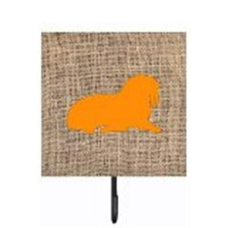 

Carolines Treasures BB1017-BL-OR-SH4 Walrus Burlap And Orange Leash Or Key Holder