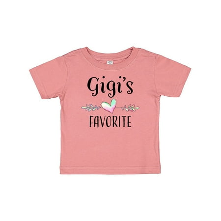 

Inktastic Gigis Favorite- Heart Great Grandchild Gift Baby Boy or Baby Girl T-Shirt