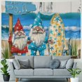 thumbnail image 4 of Orinice Gnomes Surfboard Beach Tapestry Wall Hanging Unique Style Art for Home Decor - Living Room Bedroom Apartment Farmhouse Dorm 50x40inch, 4 of 6