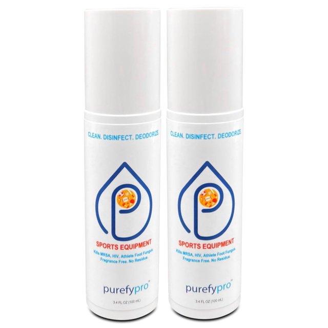 Spray desinfectante Purefypro para equipamiento deportivo, 100 ml (paquete de 2)