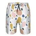 thumbnail image 4 of Kdxio Geometric Spots Pattern Mens Casual Shorts - Drawstring Summer Beach Sports Shorts for Men, 4 of 9