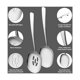 thumbnail image 2 of Juego de cucharas para servir extragrandes de diseño elegante para bufés, cuchara ranurada y cuchara para servir de acero inoxidable 18_8 de grado alimenticio, cubiertos de mesa de usos múltiples, 2 of 5