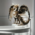 thumbnail image 4 of Acrylic Dragon Sculpture Statue Collectible Decorative Figurines,Home Office Bookshelf Desktop Decors Gift for Women Men, 4 of 8