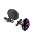 thumbnail image 2 of Grape Men's Stainless Steel Cufflink Set for Formal Attire and Special Occasions, 2 of 6
