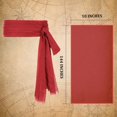 thumbnail image 3 of Halloween costume party cosplay Caribbean female male pirate adult Jack Captain triangular headscarf belt, 3 of 4
