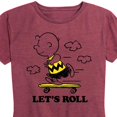 thumbnail image 3 of Peanuts - Let's Roll  - Women's Short Sleeve Graphic T-Shirt, 3 of 6