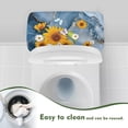 thumbnail image 4 of ZIATUBLE Sunflower Toilet Tank Cover Lid Marble Stripes Toilet Tank Lid Dust Cover Soft Toilet Tank Lid Covers for Bathroom Pack of 2 Machine Washable Toilet Lid Tank Protector Covers, 4 of 5