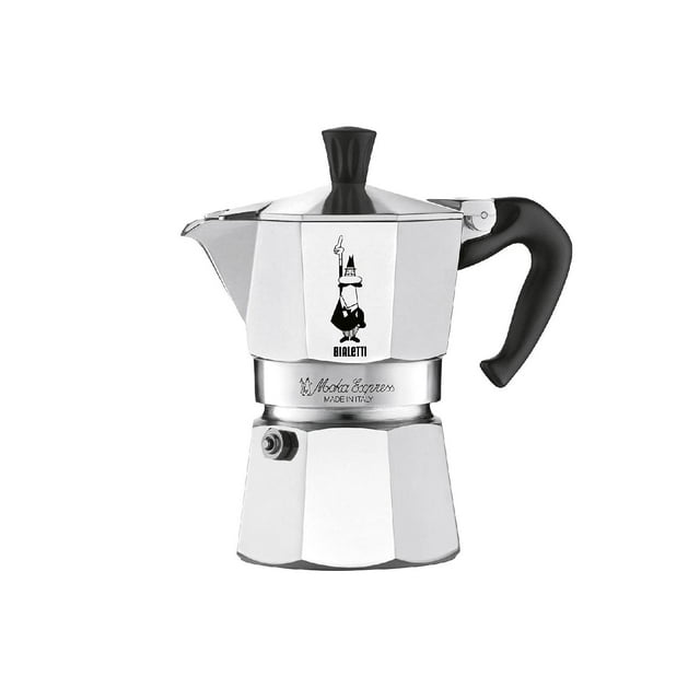 Máquina de café espresso Bialetti Moka Express Export, 90 ml, color plateado