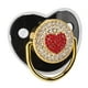 thumbnail image 3 of Chupete de silicona para bebé, chupete para bebé con forma de corazón, chupete para bebé con forma de corazón, rendimiento probado, 3 of 8