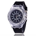 thumbnail image 4 of Reloj electrónico transparente para estudiantes, hombres y mujeres, tendencia neutra, cuarzo, luminoso, resistente al agua, reloj deportivo de silicona, 4 of 6