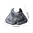 thumbnail image 3 of Blateno U-Shaped Animal Print Diatom Mud Toilet Floor Mat, Super Absorbent Quick Dry Non-Slip Bathroom Rug, Machine Washable Cute Cat Tiger Dog Decor Mat for Toilet Shower Entry, 3 of 6
