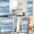 thumbnail image 5 of Shower Curtain Bathroom Set Modern Abstract Stripe Art Waterproof Fabric Shower Curtains with Grommets&Hooks, Oil Painting Blue Gray Art Privacy Bath Curtain for Bathtub 60x72in, 5 of 9