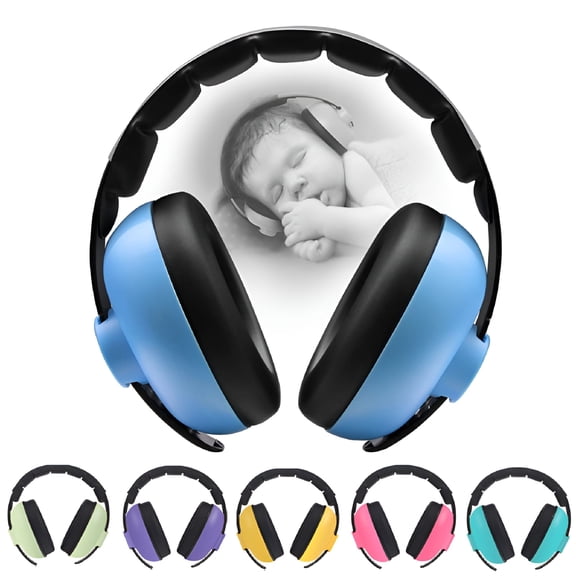 GJX Baby Noise Cancelling Headphones, Ear Protection Earmuffs Noise Reduction for 0-3 Years Kids/Toddlers/Infant, for Babies Sleeping, Airplane, Concerts, Movie, Theater, Firework