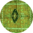 thumbnail image 1 of Ahgly Company Indoor Round Persian Green Traditional Area Rugs, 4' Round, 1 of 1