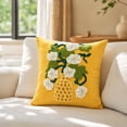 thumbnail image 4 of Zynviq Decorative Pillow Covers 18x18inch Multicolor Couch Pillow Covers Flower Polyester Square with Zipper, 4 of 6