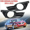 thumbnail image 1 of Pair Front Bumper Fog Light Hole Bezel Cover Grill For Nissan Teana Altima Sedan 2013 2014 2015, 1 of 7