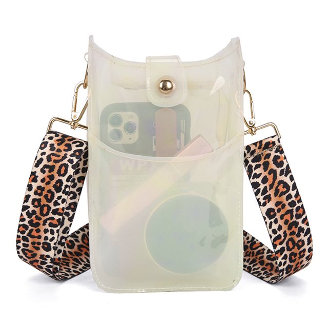 Likrtyny Bolso Bandolera para Mujer Bolso PVC para Bolso Bandolera (Beige)