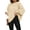 Beige, variant on Women's Oversized Sweaters Sleeve Crew Neck Jumper Tops Chunky Knit Pullover Sweater