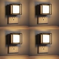 thumbnail image 1 of Luz nocturna LED DoresShop, enchufable desde el anochecer hasta el amanecer, paquete de 4, 1 of 7