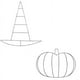 thumbnail image 1 of 2 Piezas de Calabaza de Halloween/Sombrero de de Alambre de Metal para Halloween, Navidad, Manualidades de Bricolaje, Decoraciones de Puerta de Pared de Año, 1 of 5