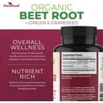 thumbnail image 5 of Forest Leaf Organic Beet Root Supplement with Ginger & Grape Seed, 1000mg 120 Capsules, 5 of 8