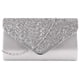thumbnail image 1 of Bolso de mano para mujer, elegante bolso de noche con purpurina, bolso brillante, bolso tipo sobre, bolso de mano con diamantes de imitación y cadena para boda, fiesta de graduación, 1 of 6