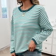 thumbnail image 4 of SWSMCLT Women's Long Sleeve Pullover Sweater Spring Winter Knitwear Soft Pullover Sweaters Knitted Crewneck Fashion Green Small, 4 of 5