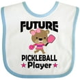 thumbnail image 3 of Inktastic Future Pickleball Player Girls Girls Baby Bib, 3 of 4