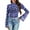 Boho Mandala Purple, variant on Brown Cow Print Bell Sleeve Tops for Women Lettuce Trim Mock Neck Sheer Tops Size M Long Sleeve Flared Shirts for Women Soft Summer Tops