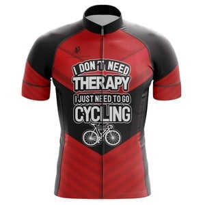 I Dont Need Therapy I Just Need To Go Cycling Men's Cycling Jersey - M