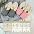 thumbnail image 5 of Women Slippers, House Cozy Slippers for Womens, Soft Wool-Like Plush Slippers for Indoor & Outdoor with Memory Foam Non-Slip Sole, Gray, Size 11-12, 5 of 6