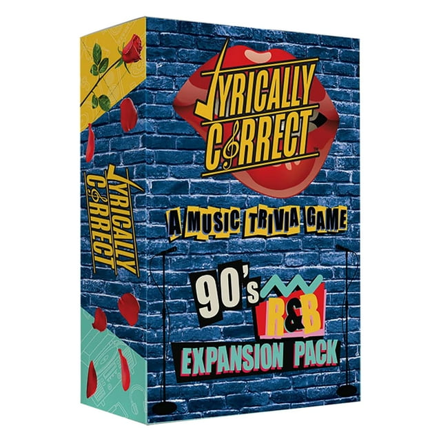 HUASHENG Lyrically Correct '90s R&B Extension Pack Music Trivia Card Game On Finish The Lyrics Challenge Fun For Adults Or Family Night