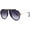 Black Frame/Gradient Gray Lens, variant on Trendy Aviator Sunglasses for Women Men 70s Retro Metal Free Aviators Sun Glasses