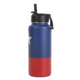 thumbnail image 2 of Ozark Trail Texas Star, 32oz Stainless Steel Water Bottle with Flip Straw, Red, 2 of 5