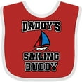 thumbnail image 3 of Inktastic Daddy Sailing Buddy Sailboat Boys or Girls Baby Bib, 3 of 4