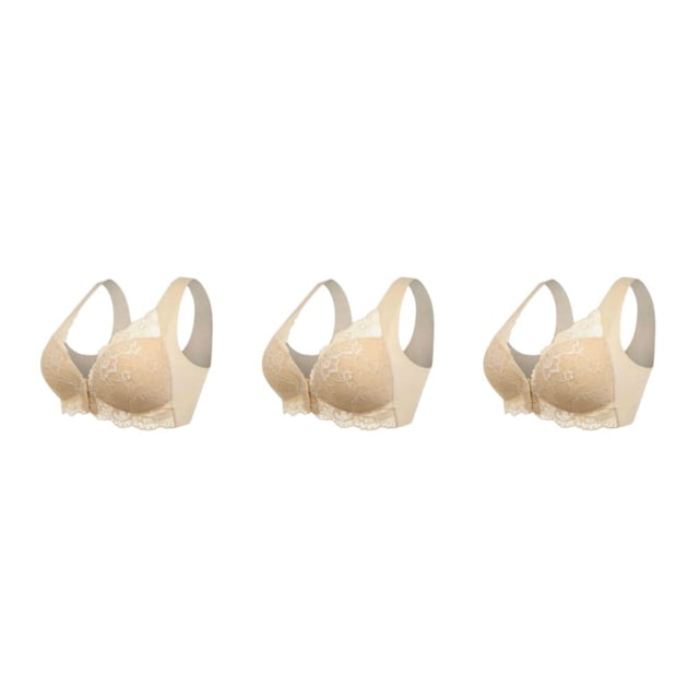 Sujetador de encaje Minnieouse Beauty Back Cómodo Push Up Seamless color desnudo 3XL