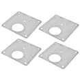 thumbnail image 2 of 4Set Hinge Plate Stainless Steel Hinge Side Plate Cabinet Door Hinge Repair Bracket for Home Kitchen, 2 of 9
