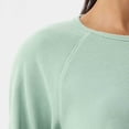 thumbnail image 6 of Craaazy Casual Womens Waffle Knit Sweatshirt Crew Neck Raglan Sleeve Loose Fit Top for Sports and Daily Wear Gifts, 6 of 9
