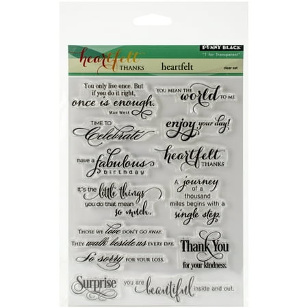 UPC: 0759668302864 | Penny Black Clear Stamps 5 X7 -Heartfelt  Pk 1  Penny Black