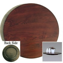 21-in Diameter Brown Wood Rotating Turntable Big Lazy Susan