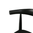 thumbnail image 5 of Noble House Cotterell Fabric and Wood Dining Chairs, Set of 2, Blacked Textured Tweed and Black, 5 of 9