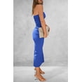 thumbnail image 2 of Vestido PRETTYGARDEN Strapless Azul Maxi Bodycon M, 2 of 7