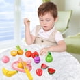 thumbnail image 4 of 12 Unids Cutting Pretend Toy Set Basic Skills Developed Food Cosplay Linda Educación para Cumpleaños Cumpleaños Fruta SM SunniMix Juego de corte, 4 of 7